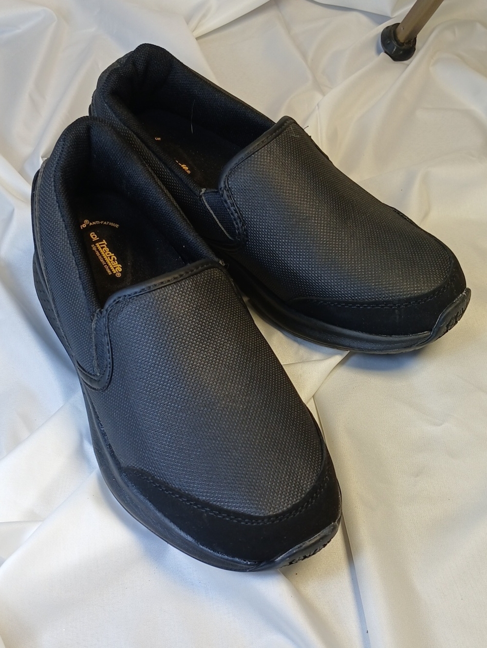 Tred Safe Women's Black Slip-On slip resistant Loafers